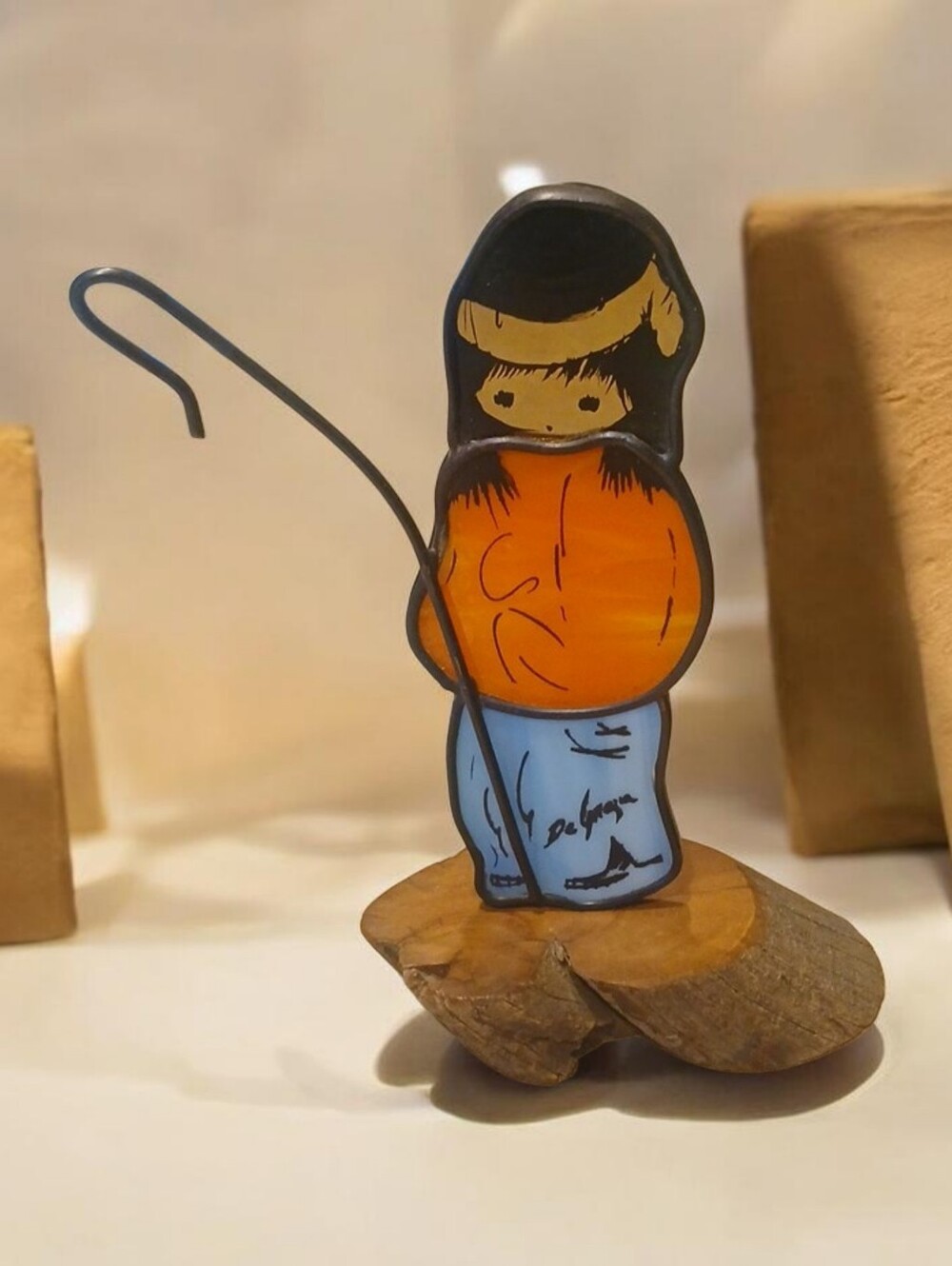 DeGrazia Signed  Shepherd Boy Sun Catcher